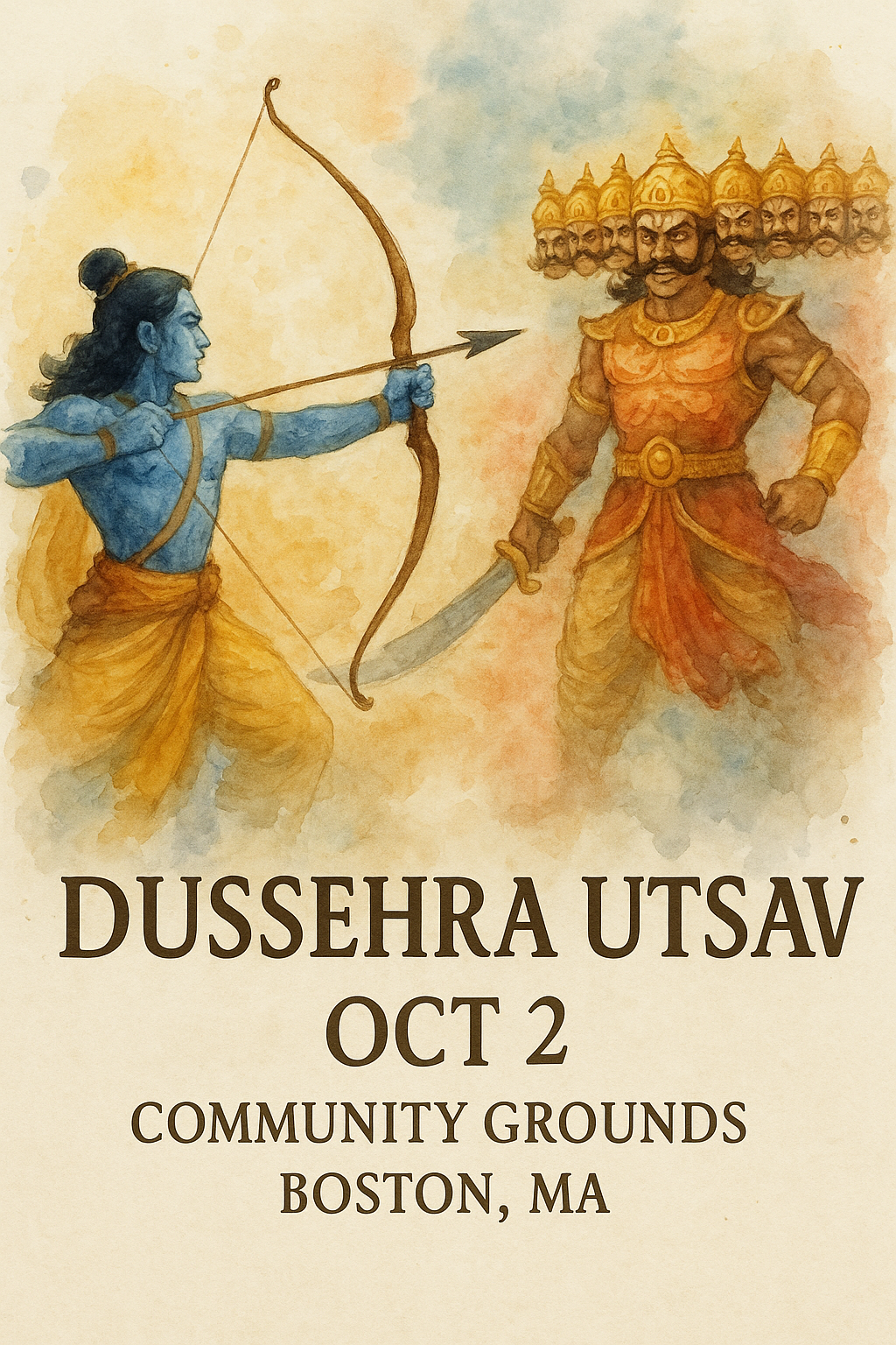 Dussehra design by Ines Rossi