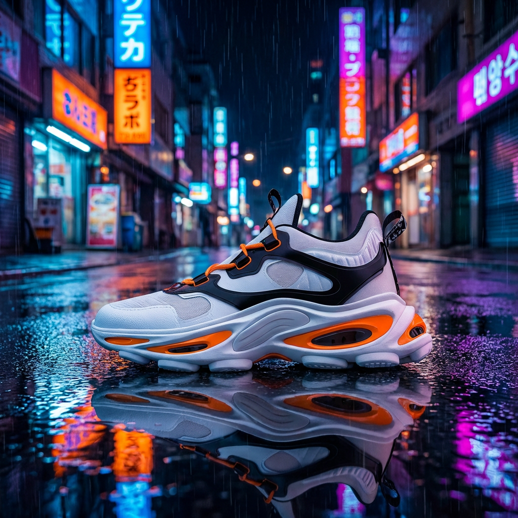 GPT Image 2 sample: Cyberpunk sneakers