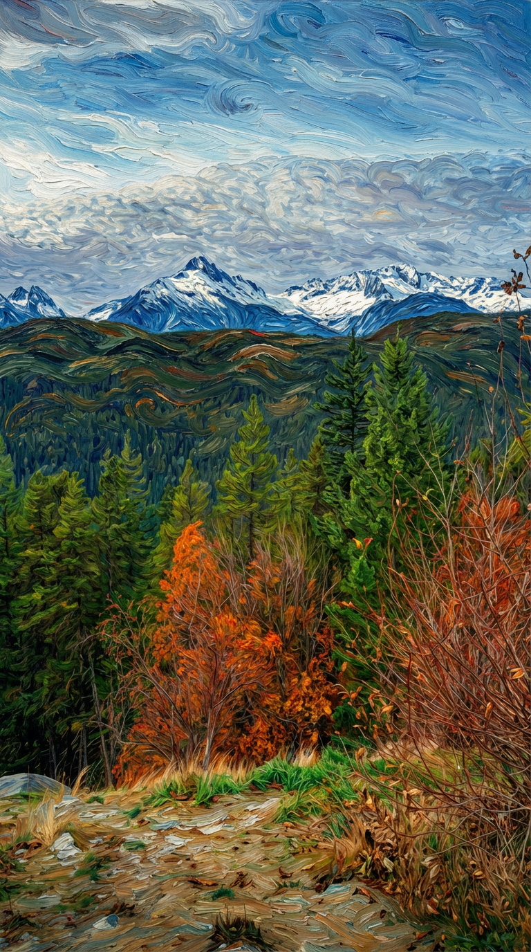 GPT Image 2 sample: Mountain peaks
